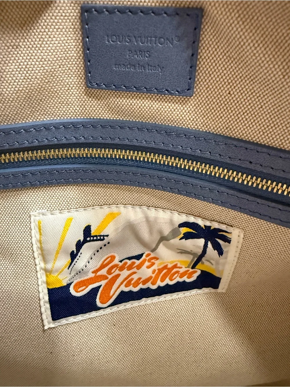 Louis Vuitton Keepall Cargo 50 in Damier Denim
